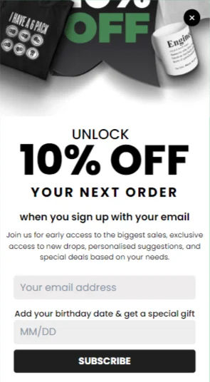 Unlock Discount Popup Template for Email Subscribers