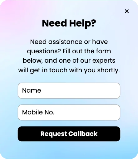 Request Callback Popup Template for Customer Support