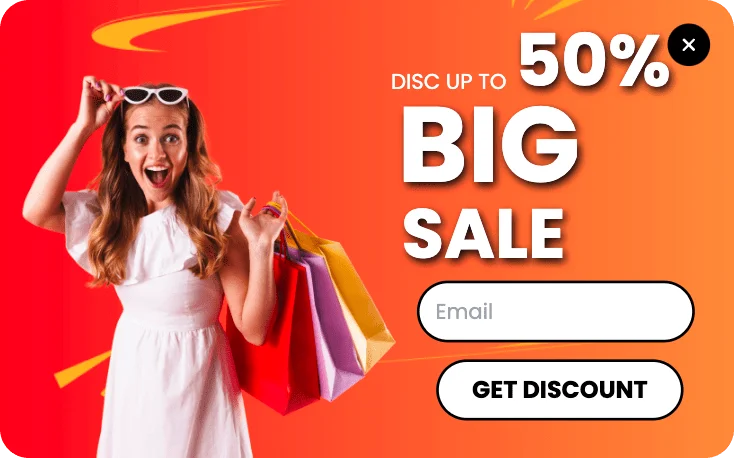 Big Sale Signup Popup Template for Email Subscribers