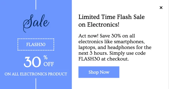 Flash Sales: For Electronics!