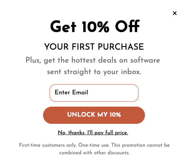 Discount Email