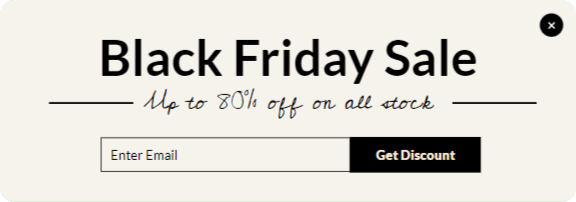 Black Friday Sale 80% Off Classic