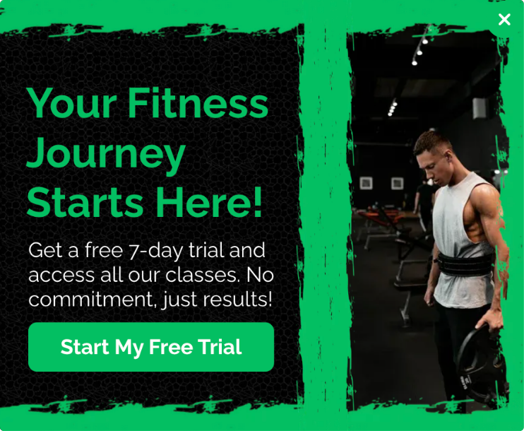 Free Trial Offer Popup Template to Attract New Users