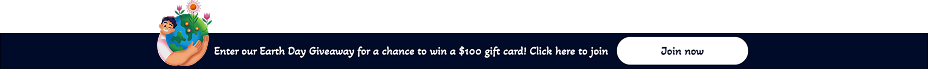 Earth Day Participation Giveaway Bottom Bar Template