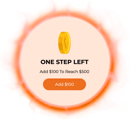 Urgent Action Cart Booster Popup Template for Completing Reward Milestones