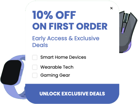 First Order Discount Signup Popup Template for Lead Generation