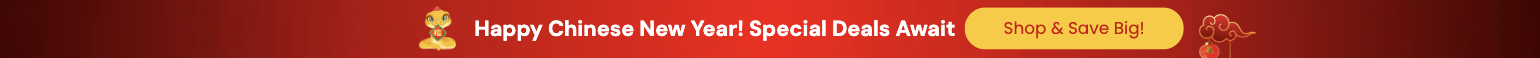 Chinese New Year Top Bar Template for Announcing Sales