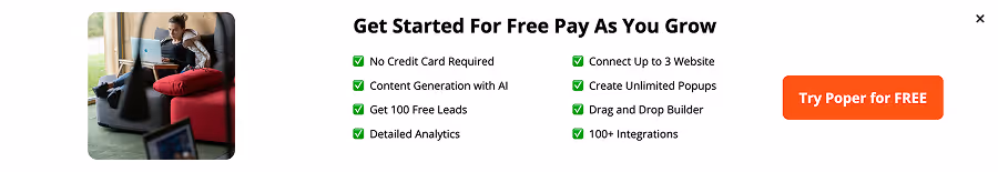 Freemium Trial Bottom Bar Popup Template for Scalable SaaS Growth