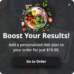 Diet Enhancement Offer Popup Template for First-Time Visitors