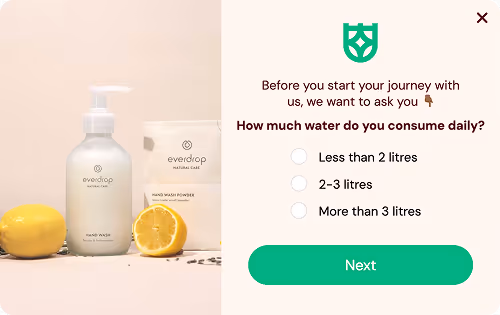 Personalized Discount Survey Popup Template for Higher Conversion Rates