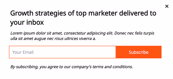 Growth Marketer Email Capture Template for Niche Audience Building