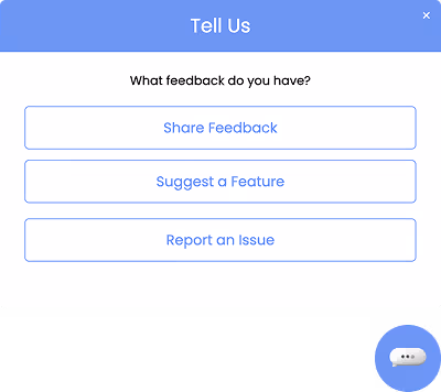 Multi-Option Feedback Widget Template for In-Depth Customer Research