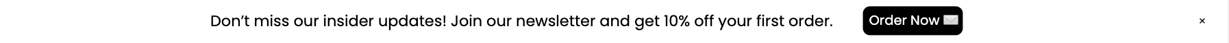 Newsletter Signup Alert Top Bar Template for Lead Generation