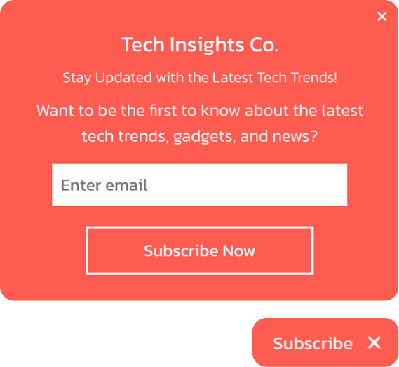 Exclusive News Signup Widget Template for Growing Audience