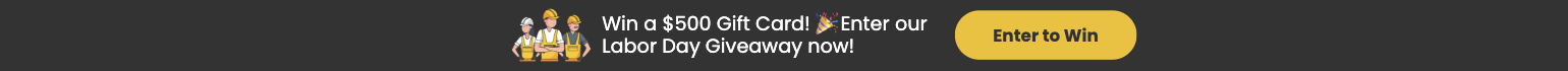 Labor Day Top Bar Template Giveaway Announcement Participation