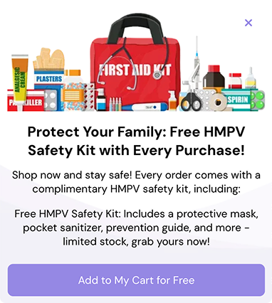 Free HMPV Safety Kit Offer Popup Template for Boosting Awareness