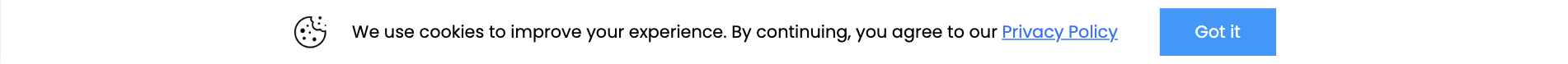 Cookie Consent Bottom Bar Template for Compliance