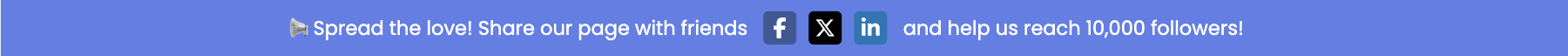 Social Sharing Top Bar Template for Promoting Content Sharing