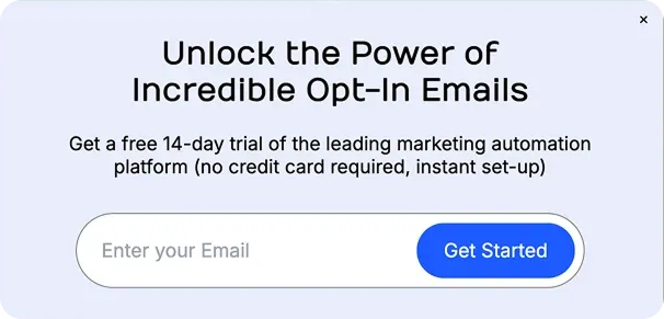 Product Free Trial Signup Popup Template for Converting Visitors