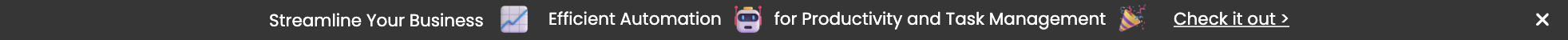 Product Promotion Top Bar Template for Better User Experience