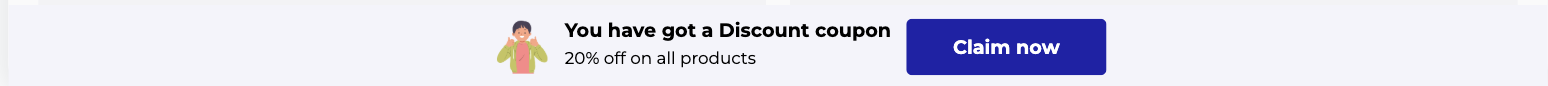 Discount Coupon Bottom Bar Template