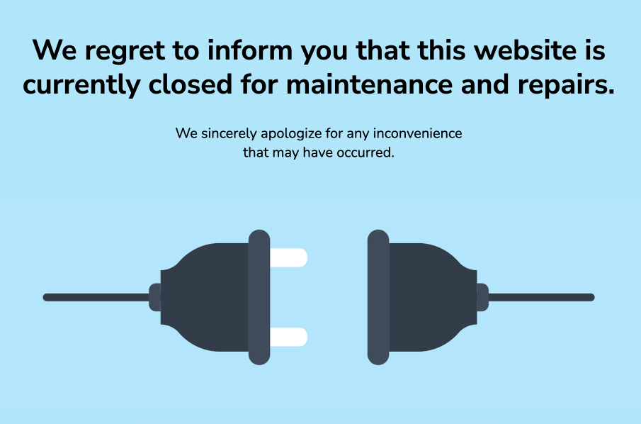 Site Maintenance Announcement