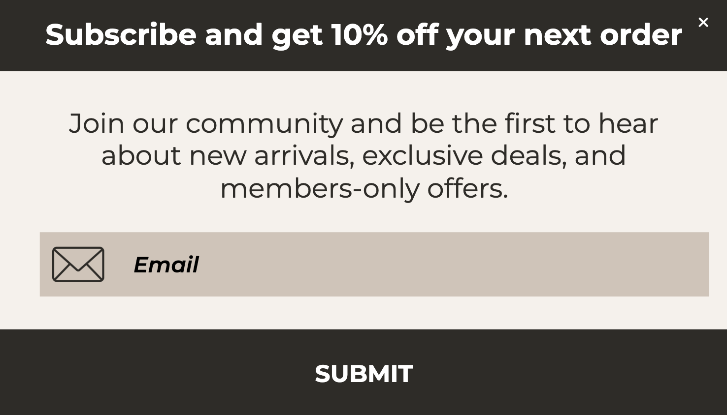 Exclusive Discount Offer Popup Template for New Subscribers