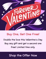 Valentine's Day Offer Popup Template for Engaging Shoppers