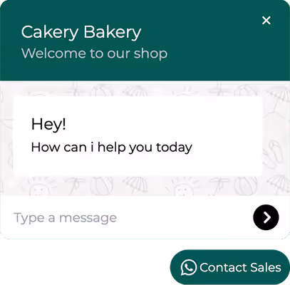 Live WhatsApp Support Widget Template for Higher Sales Conversion
