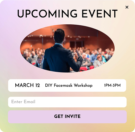 DIY Workshop Registration Popup Template for Boosting Signups