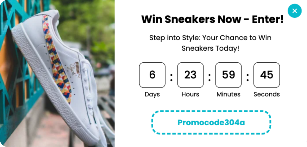 Giveaway Contest Popup Template for Boosting Engagement