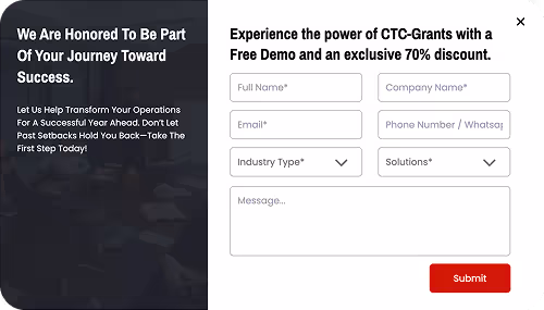 Free Trial with Discount Popup Template for Enterprise Client Acquisition