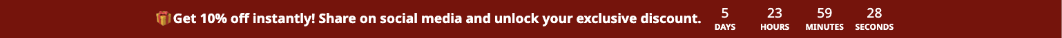 Social Media Shares Discount Top Bar Template for Boosting Engagement