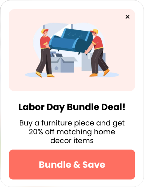 Labor Day Bundle Deal Popup Template for Sales