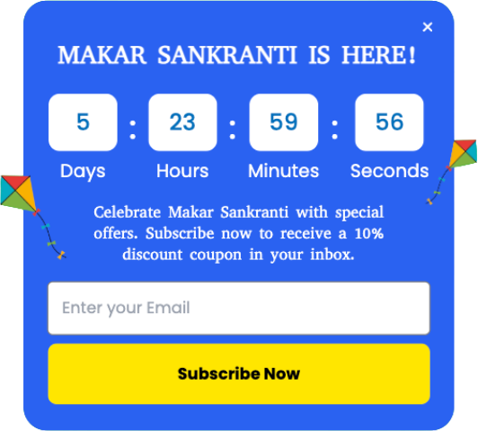 Makar Sankranti Urgency Countdown Popup Template