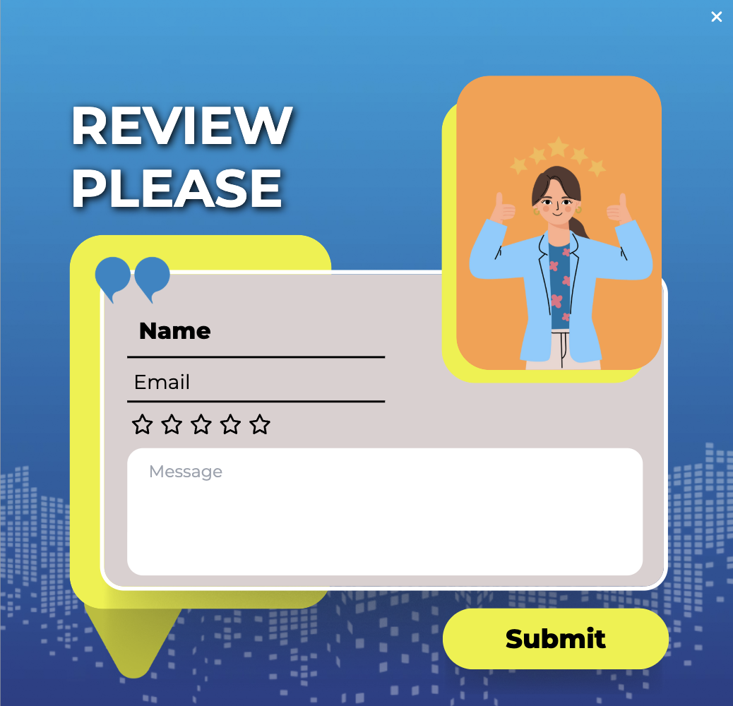 Review Request Popup Template for Feedback Gathering