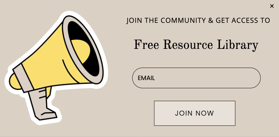 Join the Community Popup Template for Growing Subscriber Base