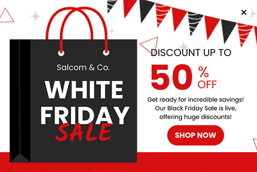 White Friday Sale Popup Template for Engaging New Customers