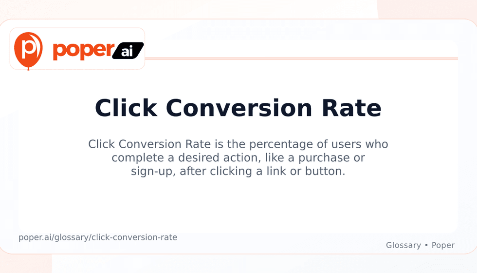 What is Click Conversion Rate? Why It’s Important - Poper