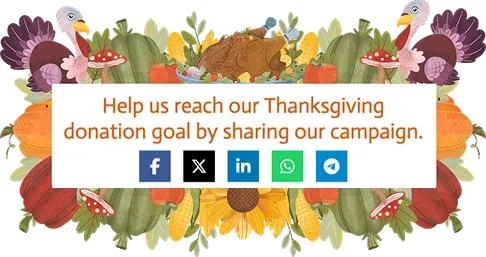 Thanksgiving Donation Request Popup Template