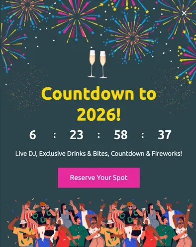 New Year Eve Party Countdown Popup Template