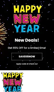 New Year Offers Promotion Widget Template