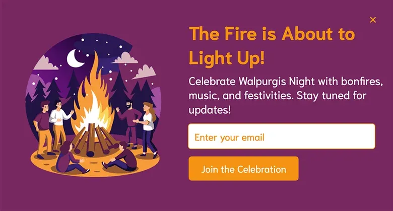 Walpurgis Night Celebration Popup Template