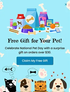 National Pet Day Sidebar Popup Template for Discounts