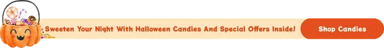 Halloween Candy Store Offers Bottom Bar Template