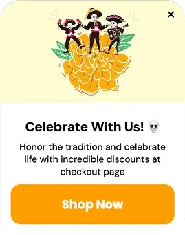 Day of the Dead Celebration Discounts Popup Template for Honoring Tradition and Life