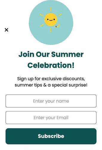 Summer Solstice Celebration Signup Form Template