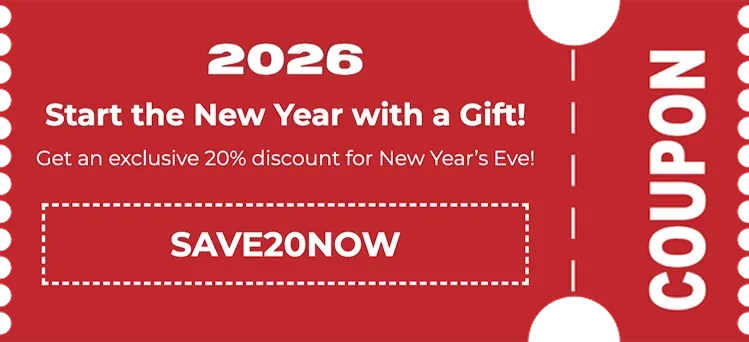 New Year Eve Discount Code Popup Template