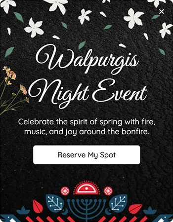 Walpurgis Night Event Promotion Popup Template