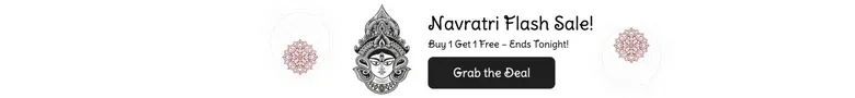 Navaratri Festival BOGO Offer Bottom Bar Template